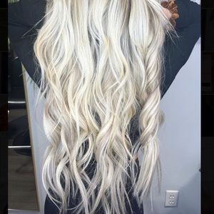 Hand Tied Extensions/Wefts - “20 - number 60: Brightest Blonde - Brand: S2L